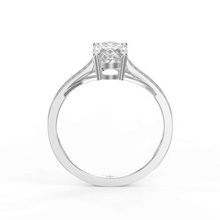 4-Prong Crossover Diamond Ring Elegance in Motion – A Twist on Timeless