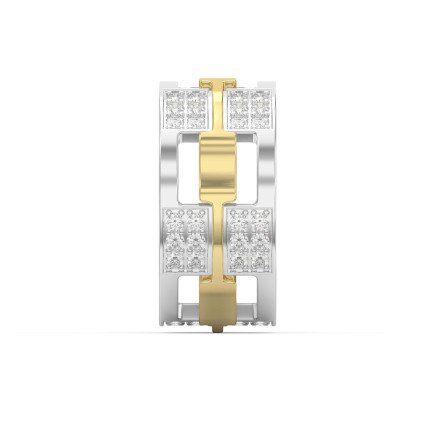 Bold Men’s Diamond Wedding Band – 11mm Wide, 2.30mm High, with 1.5 Carat Diamonds