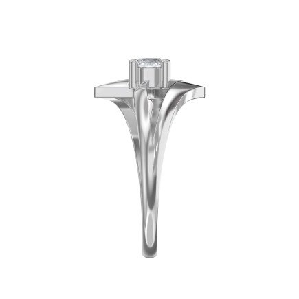 Square Diamond Solitaire Engagement Ring – Lab-Grown or Natural | Customizable