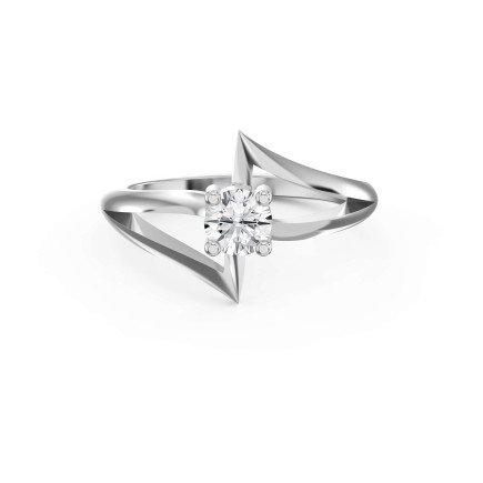 Square Diamond Solitaire Engagement Ring – Lab-Grown or Natural | Customizable