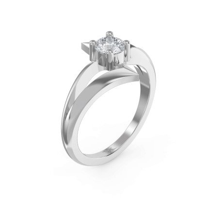 Square Diamond Solitaire Engagement Ring – Lab-Grown or Natural | Customizable