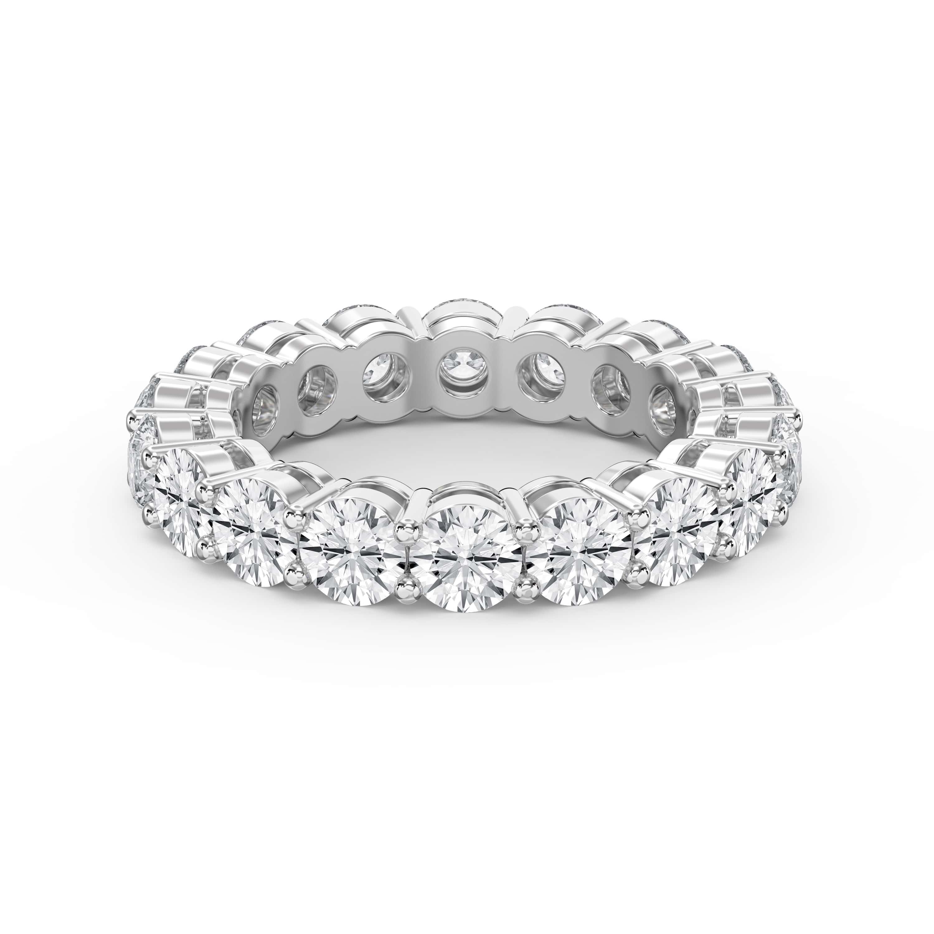 4.50 Carat Round Brilliant Cut Diamond Band – Lab-Grown & Natural Options | 0.25 Pointer Diamonds