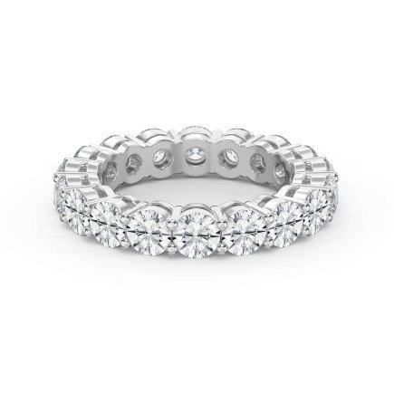 4.50 Carat Round Brilliant Cut Diamond Band – Lab-Grown & Natural Options | 0.25 Pointer Diamonds
