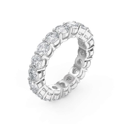 4.50 Carat Round Brilliant Cut Diamond Band – Lab-Grown & Natural Options | 0.25 Pointer Diamonds
