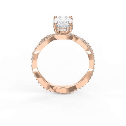 Twisted Vine Diamond Engagement Ring