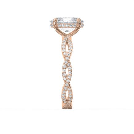 Twisted Vine Diamond Engagement Ring