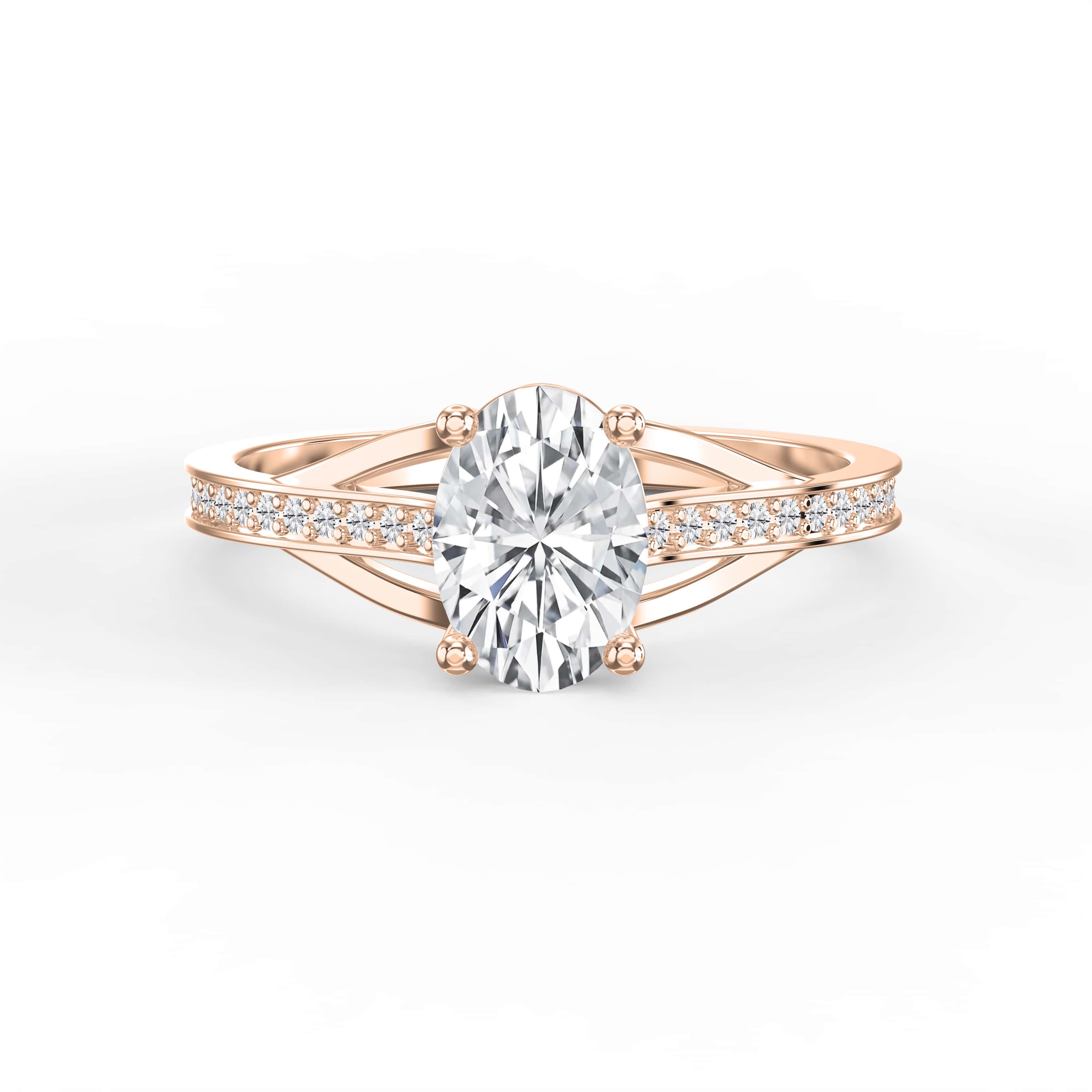 4-Prong Crossover Diamond Ring Elegance in Motion – A Twist on Timeless