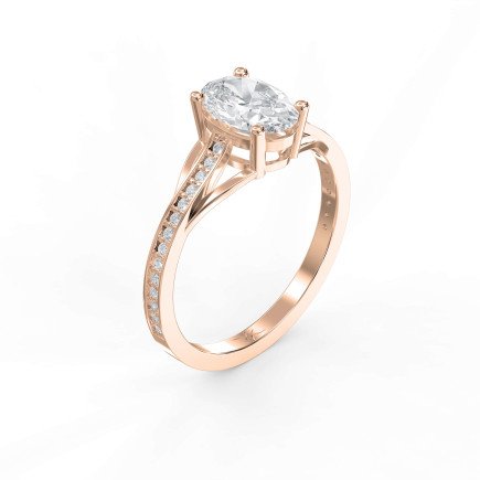 4-Prong Crossover Diamond Ring Elegance in Motion – A Twist on Timeless