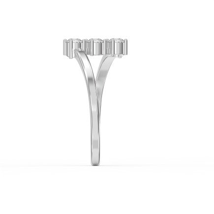 3-Stone Diamond Ring – Modern Split Shank Engagement & Promise Ring for Women | Lab-Grown & Natural Diamonds