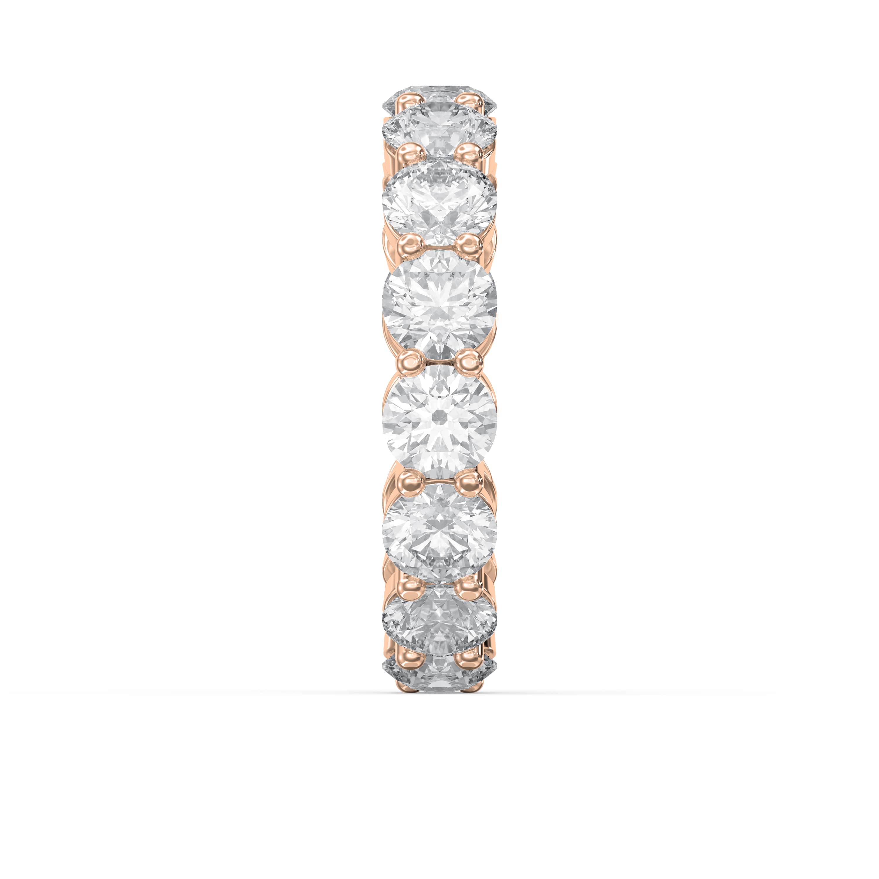 7.5 Carat Round Brilliant Cut Diamond Band – Lab-Grown & Natural Diamonds | 0.50 Pointer Brilliance