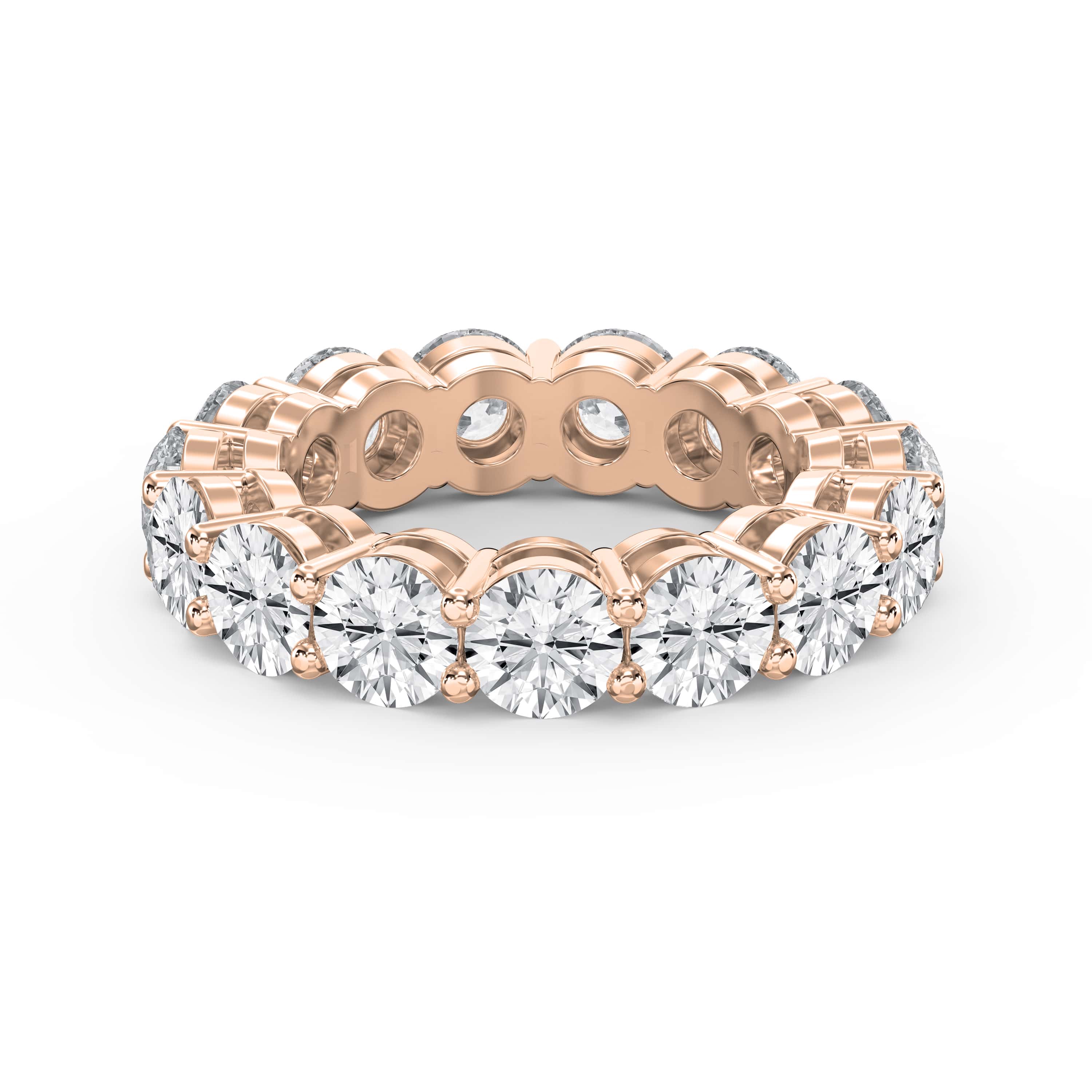 7.5 Carat Round Brilliant Cut Diamond Band – Lab-Grown & Natural Diamonds | 0.50 Pointer Brilliance
