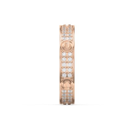 Elegant Gold Band with Round Cut Diamonds – Lab-Grown & Natural Brilliance