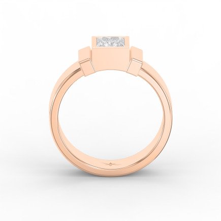 Princess Diamond Majestic Solitaire Men's Ring | Lab - Grown  Diamond Jewelry - Valam Design