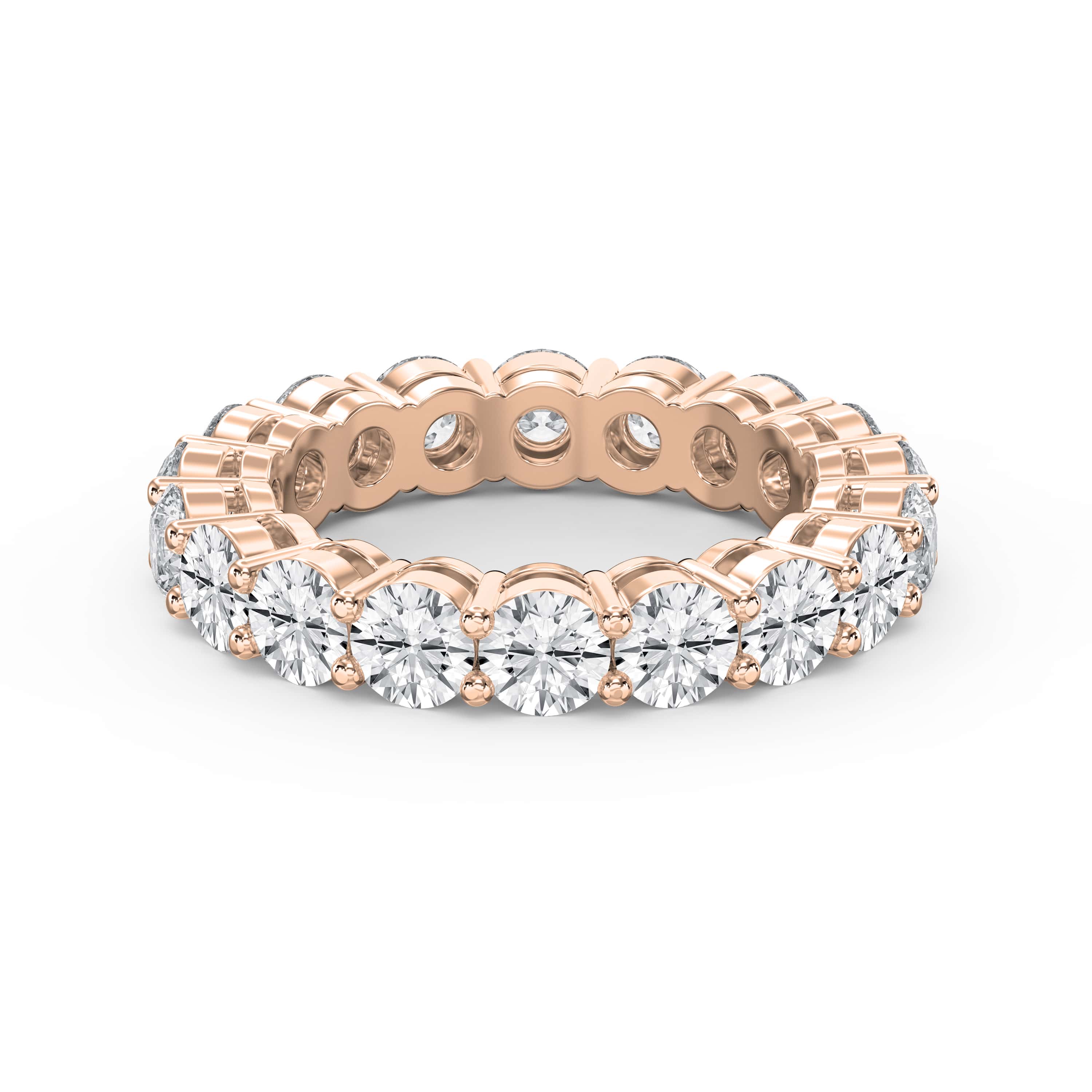 4.50 Carat Round Brilliant Cut Diamond Band – Lab-Grown & Natural Options | 0.25 Pointer Diamonds