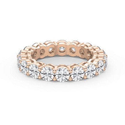 4.50 Carat Round Brilliant Cut Diamond Band – Lab-Grown & Natural Options | 0.25 Pointer Diamonds