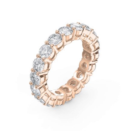 4.50 Carat Round Brilliant Cut Diamond Band – Lab-Grown & Natural Options | 0.25 Pointer Diamonds