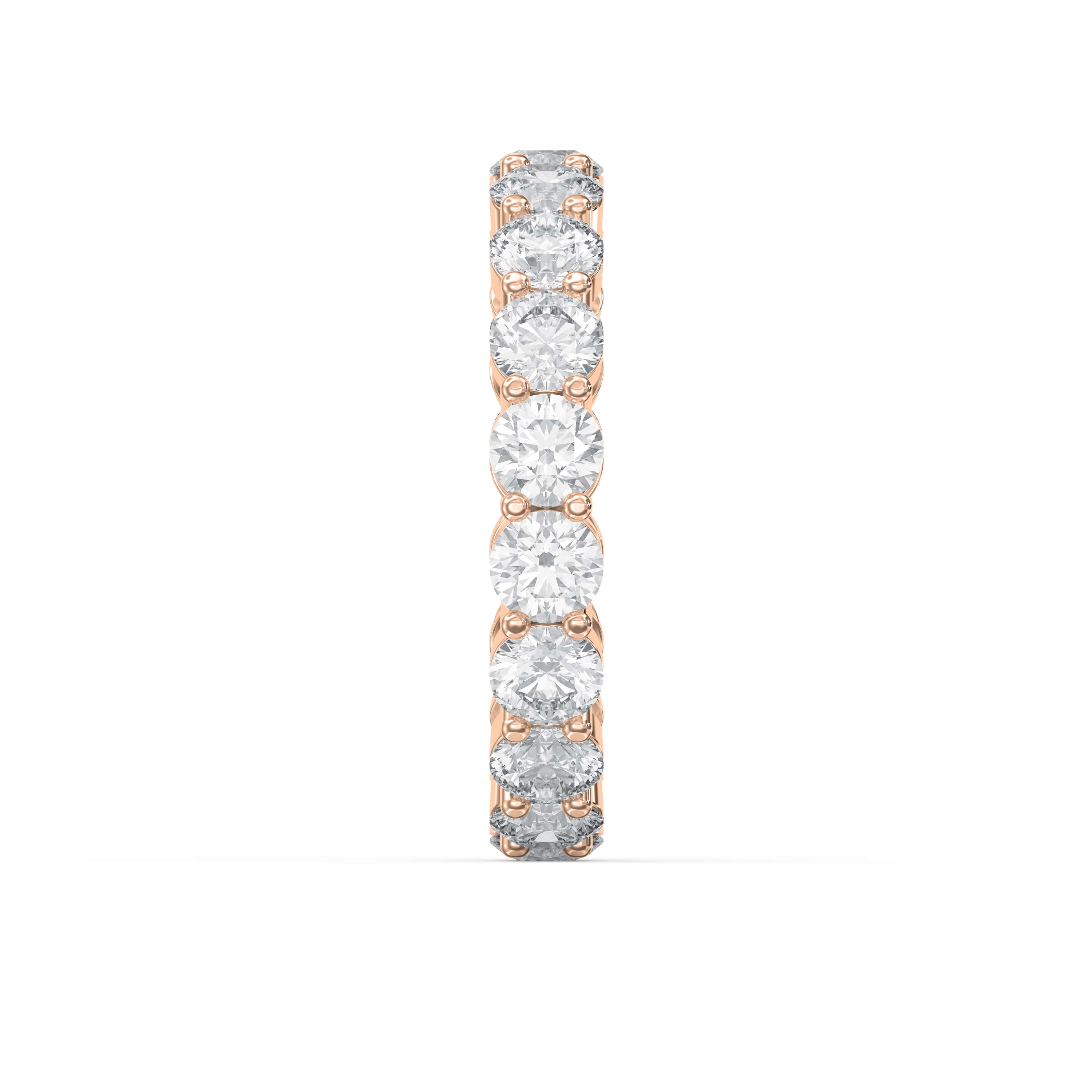 4.50 Carat Round Brilliant Cut Diamond Band – Lab-Grown & Natural Options | 0.25 Pointer Diamonds