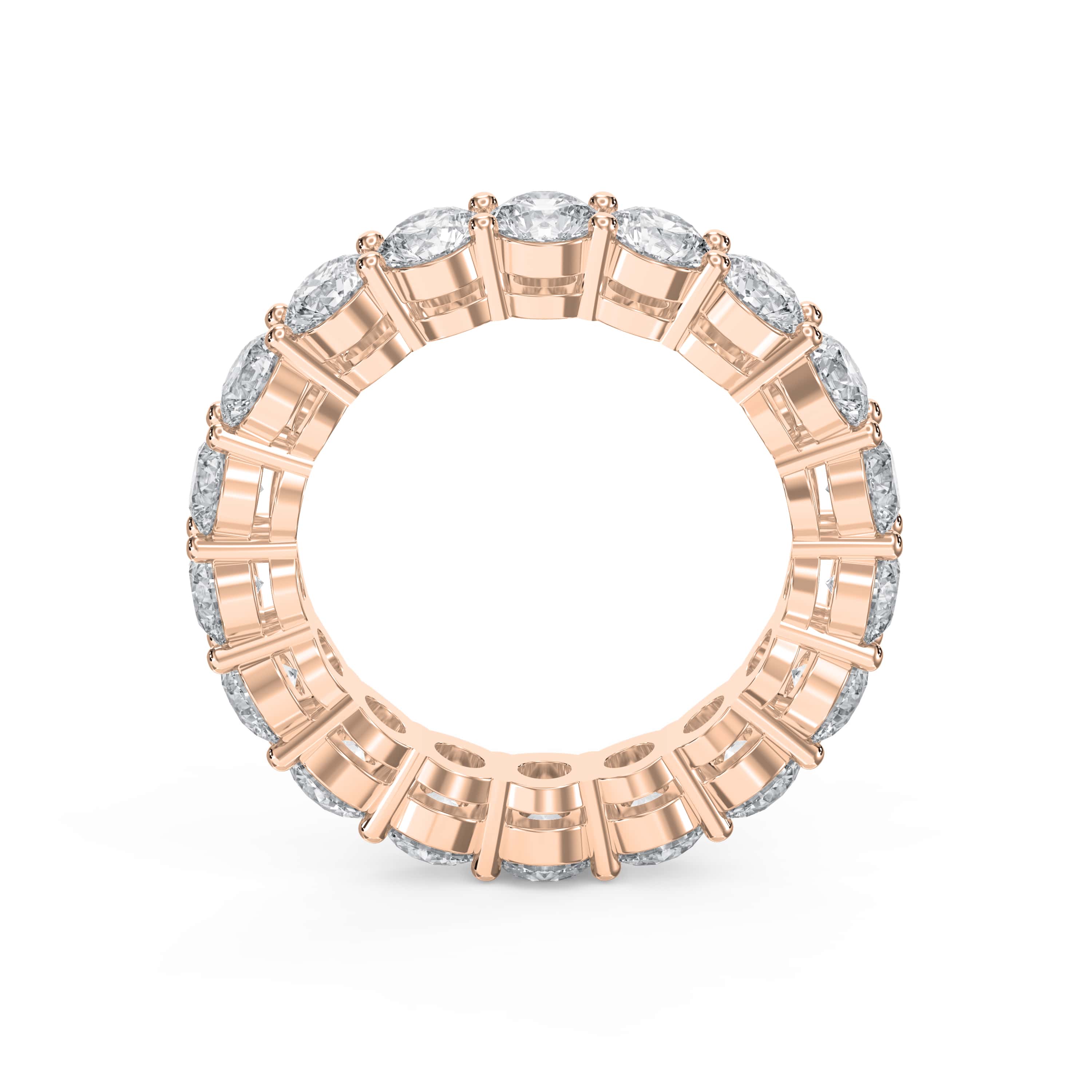 4.50 Carat Round Brilliant Cut Diamond Band – Lab-Grown & Natural Options | 0.25 Pointer Diamonds