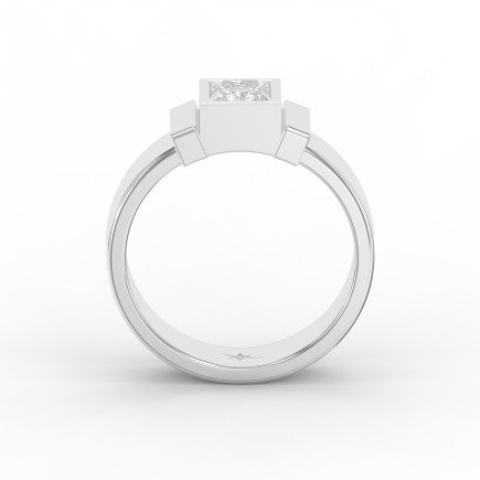 Princess Diamond Majestic Solitaire Men's Ring | Lab - Grown  Diamond Jewelry - Valam Design