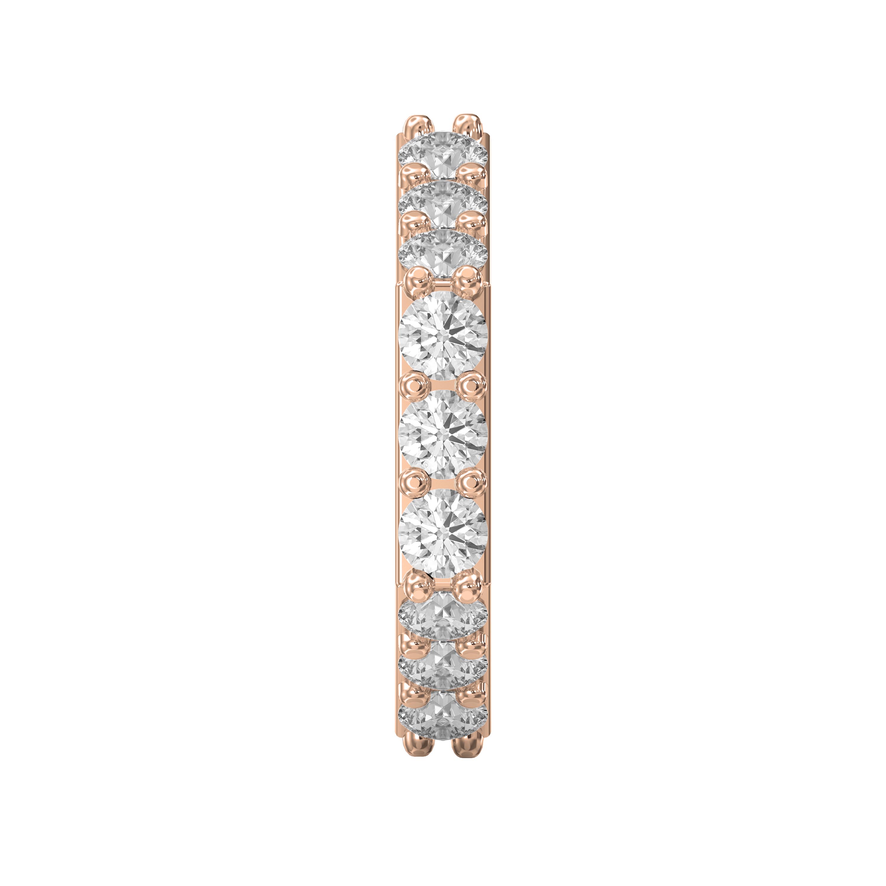 Forever Edge Diamond Eternity Band – Unique Geometric Diamond Ring  | Lab-Grown & Natural