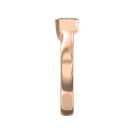 Bar Channel Setting Emerald Shape Diamond Ring – Lab Grown or Natural Diamonds