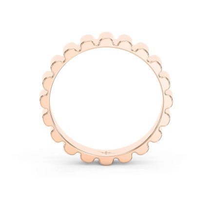 Fluted Wedding Band for Him – Solid Gold for Men