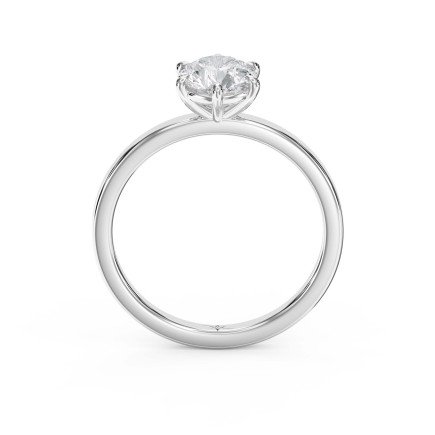 Customizable Six-Prong Solitaire Engagement Ring – Lab Grown or Natural Diamond