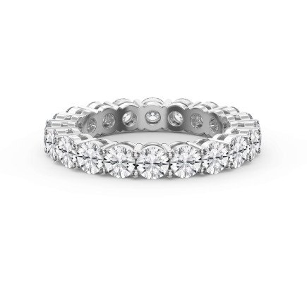 3.40 Ct Round Shape Diamond Eternity Band – Lab-Grown & Natural Diamond Options