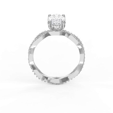 Twisted Vine Diamond Engagement Ring