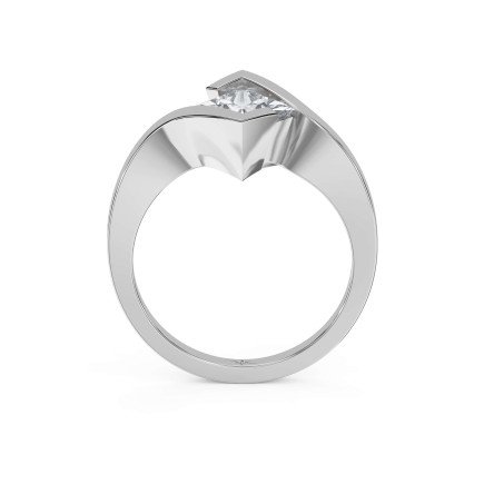 Modern Geometric Diamond Ring