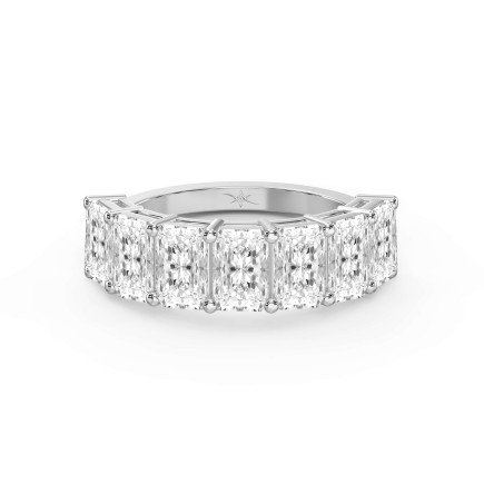 3.5 Carat Radiant Cut Lab-Grown Diamond Half Eternity Band – Understated Brilliance, Lasting Elegance
