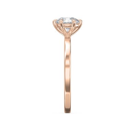 Customizable Six-Prong Solitaire Engagement Ring – Lab Grown or Natural Diamond