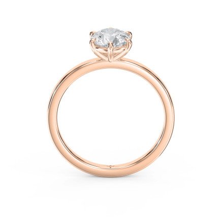 Customizable Six-Prong Solitaire Engagement Ring – Lab Grown or Natural Diamond