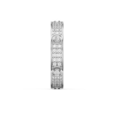 Elegant Gold Band with Round Cut Diamonds – Lab-Grown & Natural Brilliance