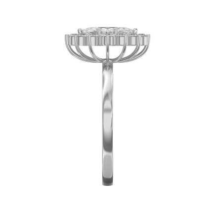 Marquise Halo Solitaire Engagement Ring – Lab-Grown or Natural Diamond