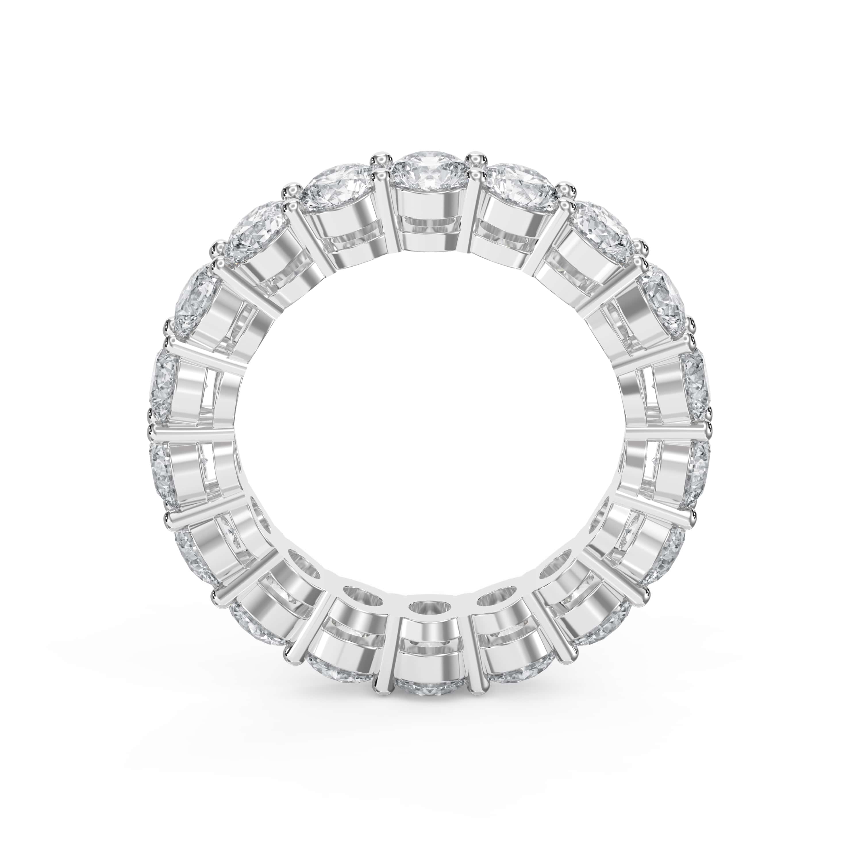 4.50 Carat Round Brilliant Cut Diamond Band – Lab-Grown & Natural Options | 0.25 Pointer Diamonds