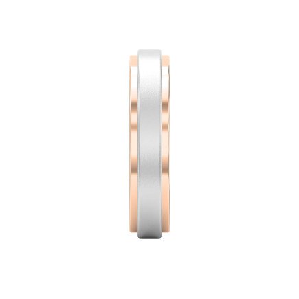 Two-Tone Wedding Band Crafted Entirely in Gold for Men
