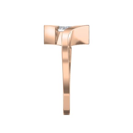 Modern Geometric Diamond Ring