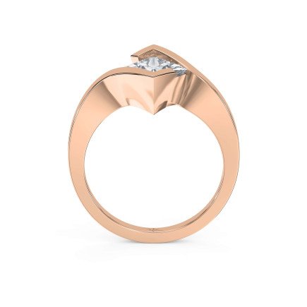 Modern Geometric Diamond Ring