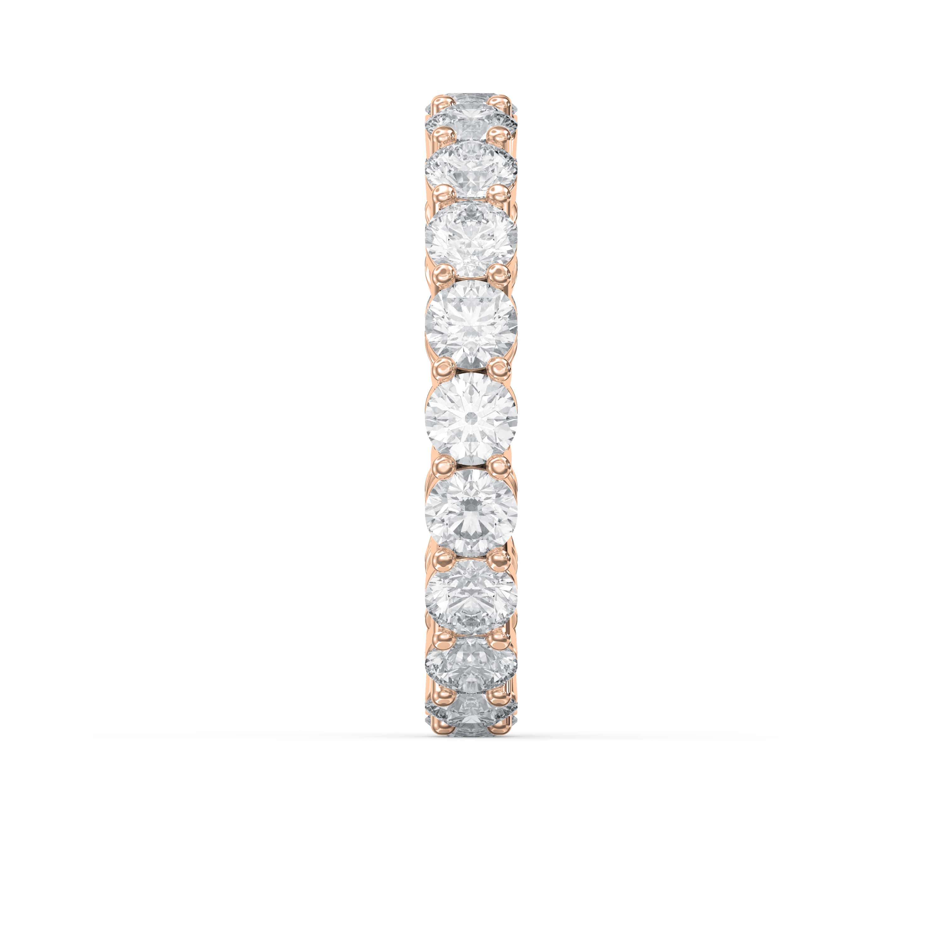 3.40 Ct Round Shape Diamond Eternity Band – Lab-Grown & Natural Diamond Options