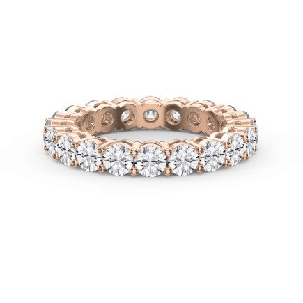3.40 Ct Round Shape Diamond Eternity Band – Lab-Grown & Natural Diamond Options