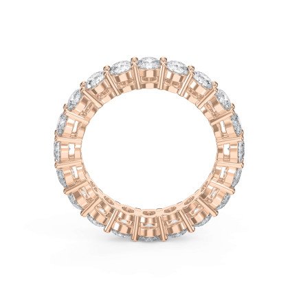3.40 Ct Round Shape Diamond Eternity Band – Lab-Grown & Natural Diamond Options