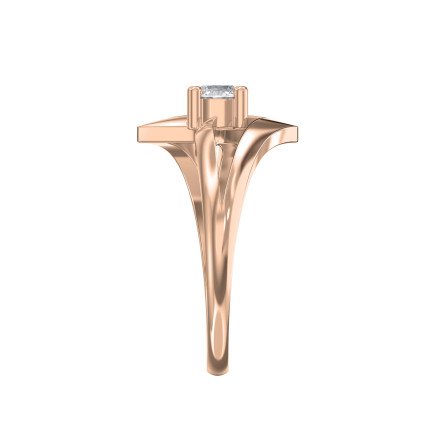 Square Diamond Solitaire Engagement Ring – Lab-Grown or Natural | Customizable
