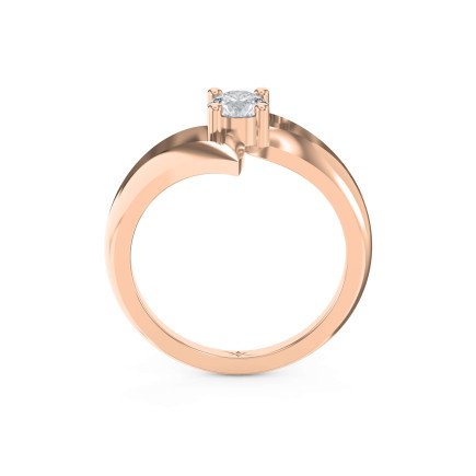 Square Diamond Solitaire Engagement Ring – Lab-Grown or Natural | Customizable