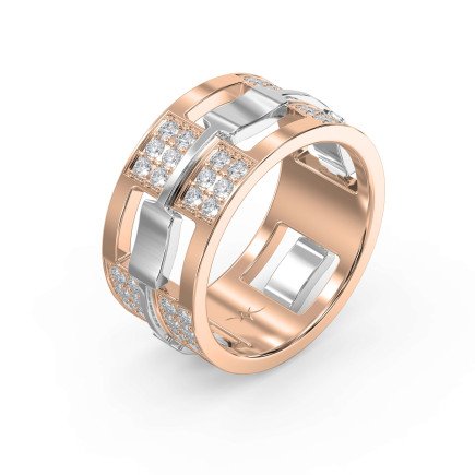 Bold Men’s Diamond Wedding Band – 11mm Wide, 2.30mm High, with 1.5 Carat Diamonds