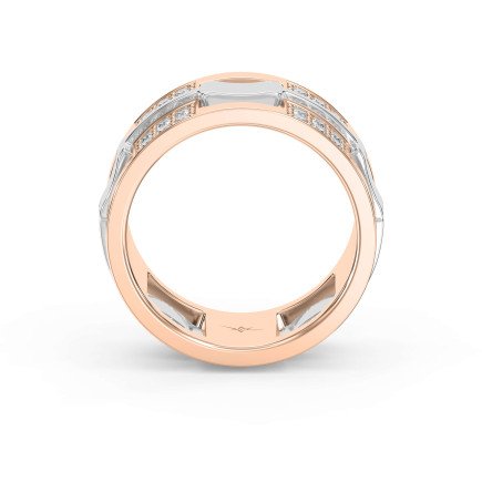Bold Men’s Diamond Wedding Band – 11mm Wide, 2.30mm High, with 1.5 Carat Diamonds