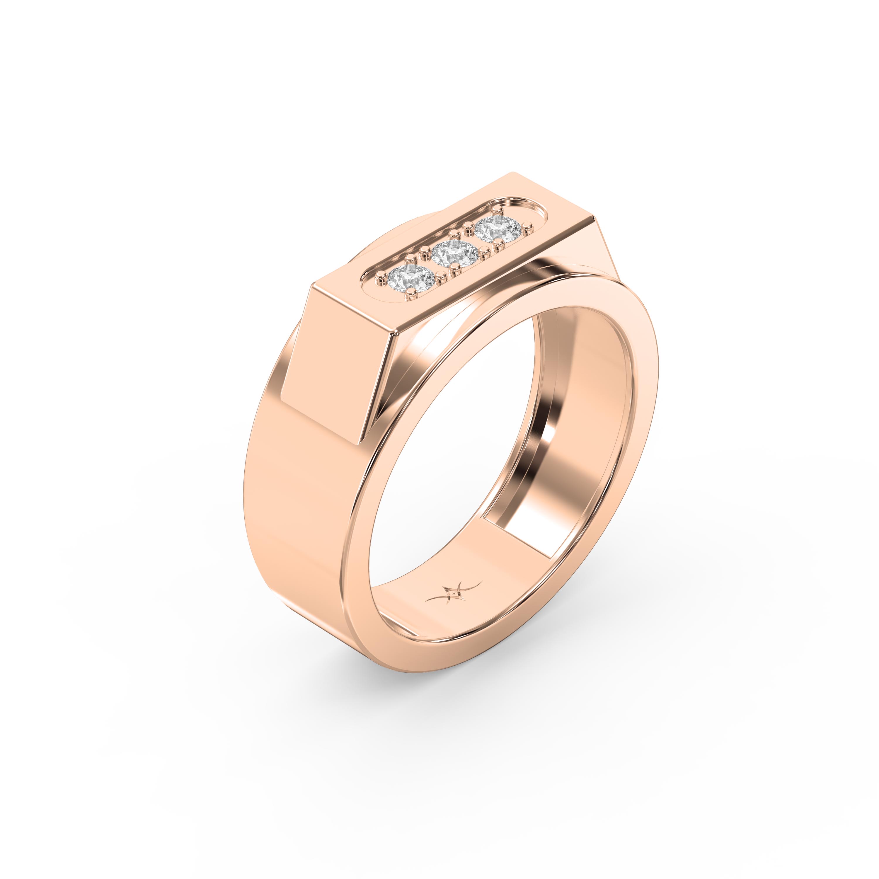 Elegance  Regal Trio Diamond Band for Men – Lab - Grown & Natural Diamond Jewelry - Valam Design