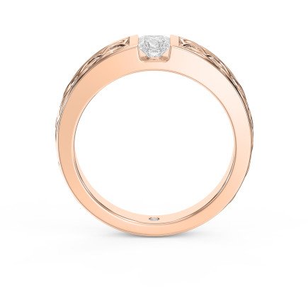 Celtic Knot Princess-Cut Diamond Vintage Band – Available in Yellow, White, Rose Gold & Platinum