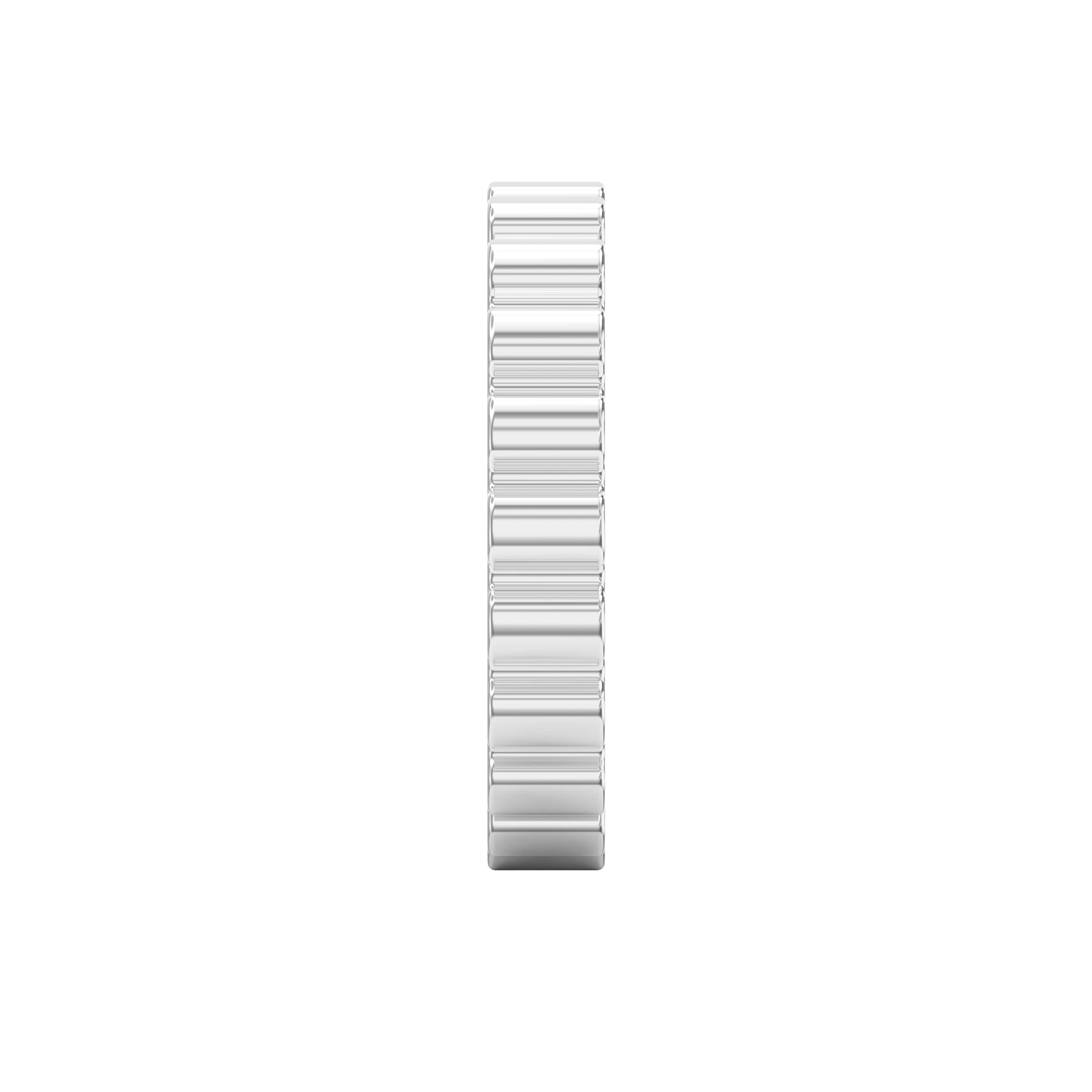 Fluted Wedding Band for Him – Solid Gold for Men