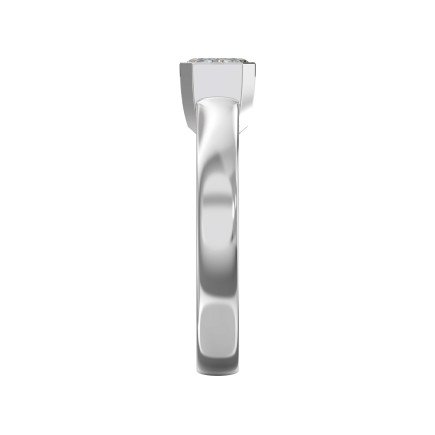 Bar Channel Setting Emerald Shape Diamond Ring – Lab Grown or Natural Diamonds